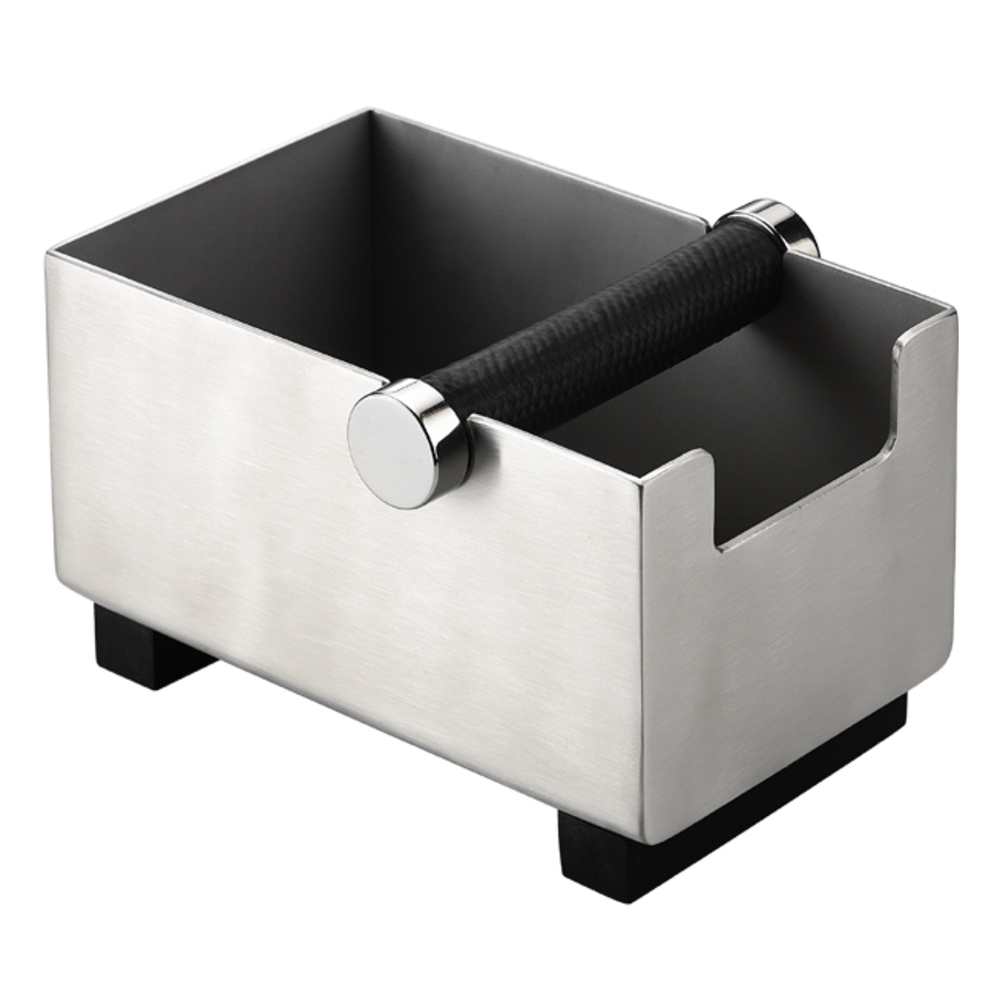 【停產】CafeDeTiamo 新款長方型不鏽鋼咖啡集渣桶  |【停產】不鏽鋼製品