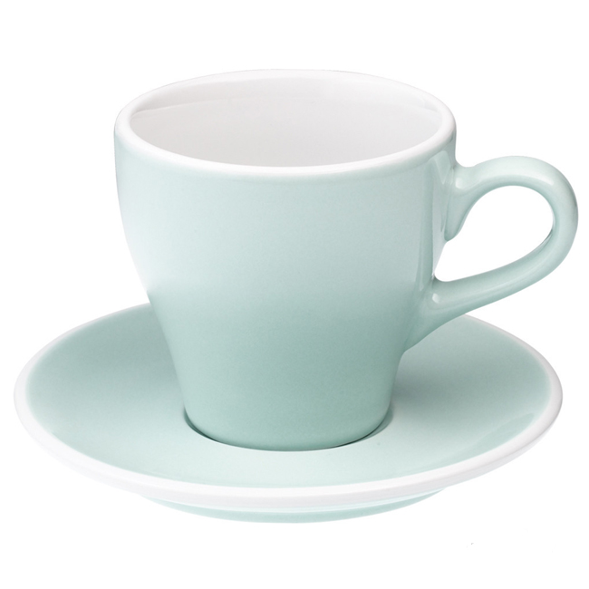 愛陶樂 Tulip 180 咖啡杯盤組180cc天空藍色 31131035  |瓷器咖啡杯盤組