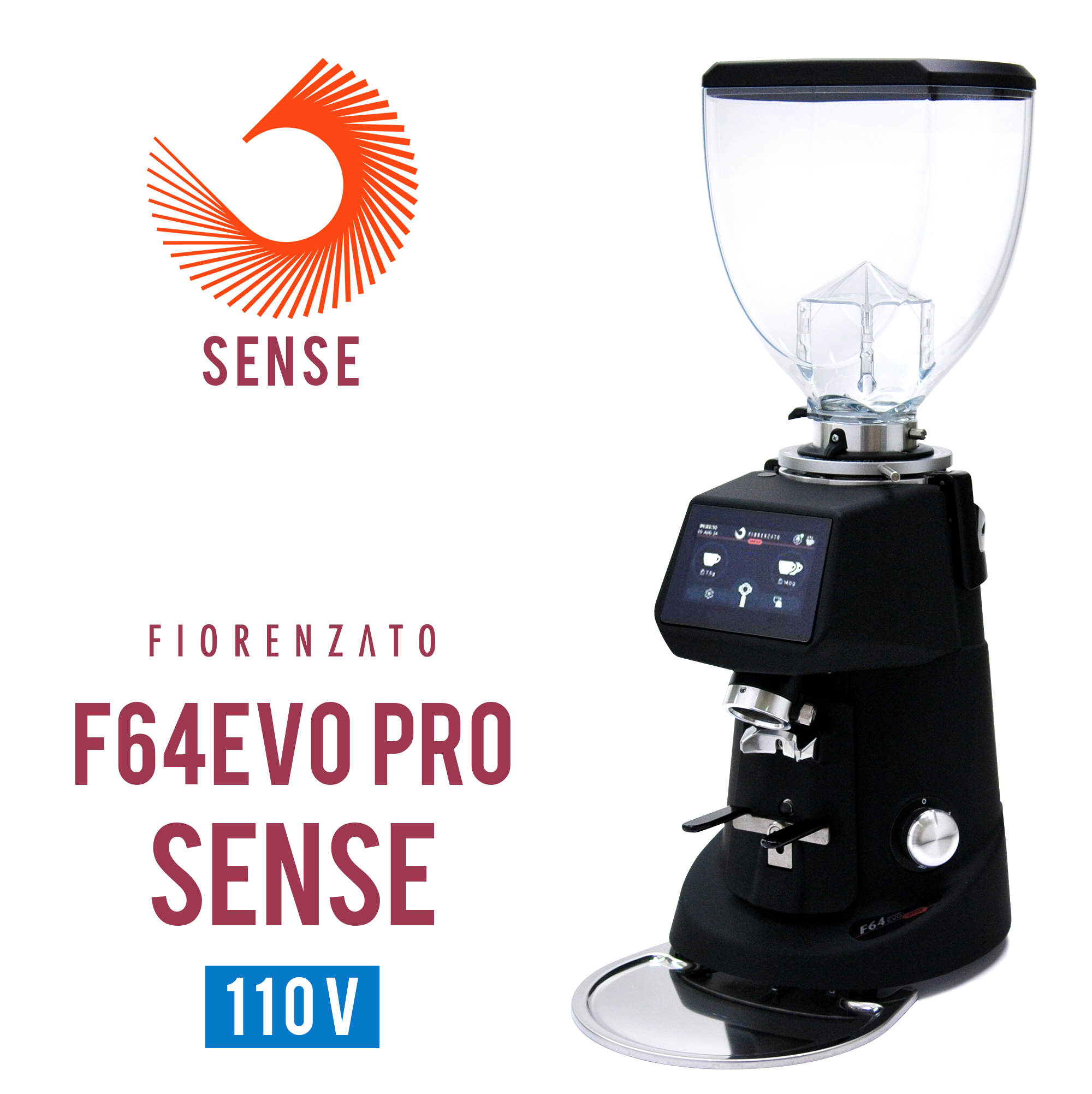 Fiorenzato F64 EVO PRO SENSE 營業用磨豆機 (霧黑色)110V  |Fiorenzato 磨豆機