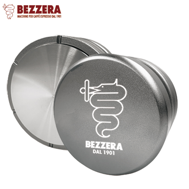 【停產】BEZZERA 58.5mm 彈簧壓粉器 閃耀灰 附底座  |【停產】不鏽鋼製品