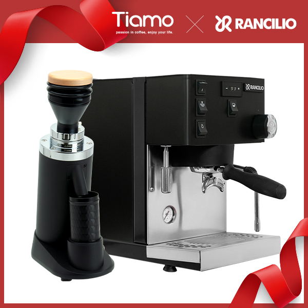 【停產】歡樂優惠！RANCILIO Silvia PRO XTiamo TF64R 鍍鈦平刀磨豆機(黑)110v  |【停產】電器產品