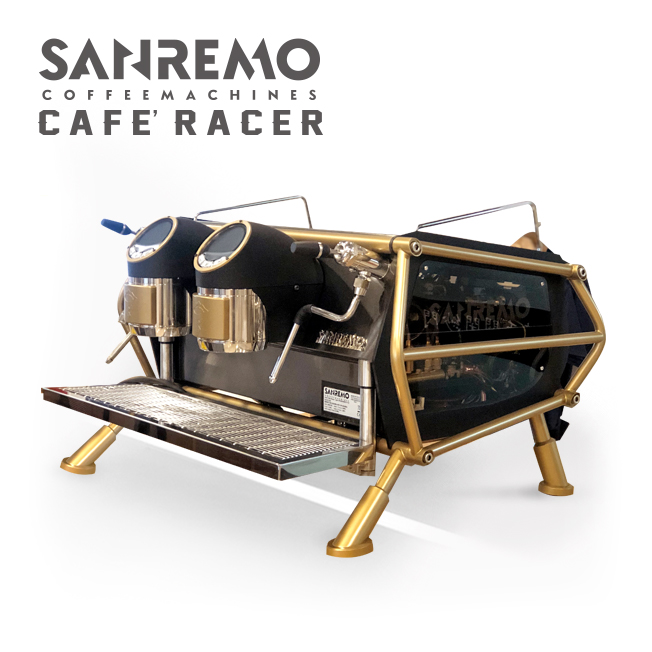 SANREMO CAFE RACER NAKED 雙孔營業用咖啡機（霧金霧黑）220V  |中租分期專區